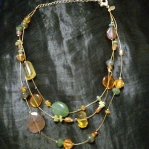 🎉3 Layer Natural Stone Beaded Necklace